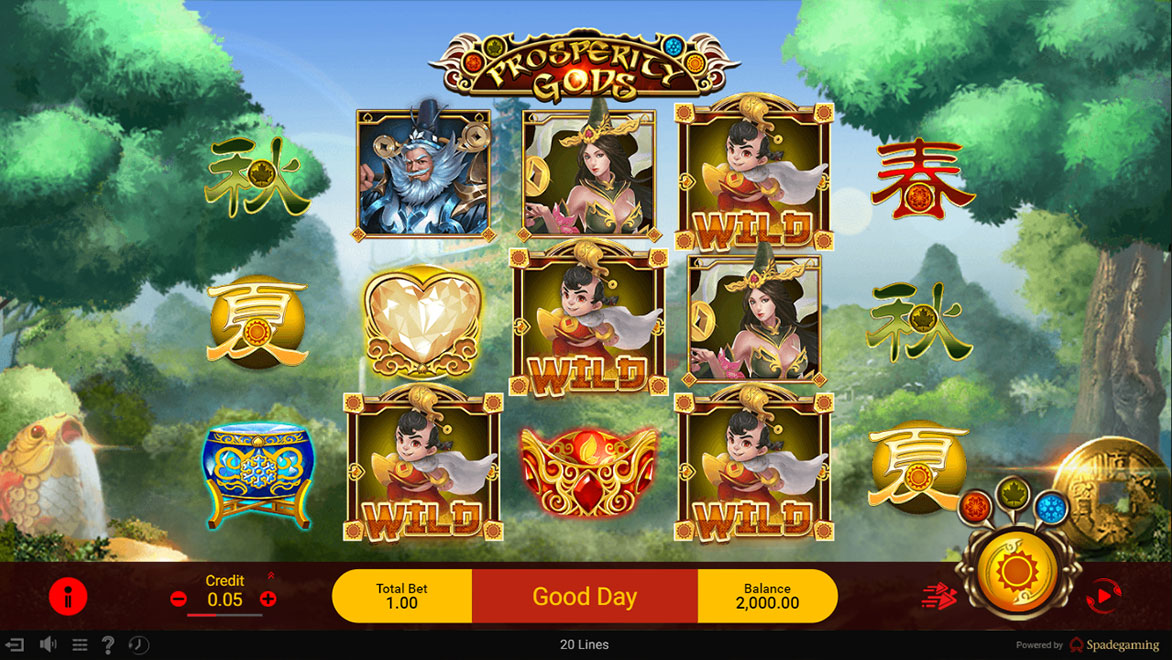 Bermain Slot Prosperity Gods Spade Gaming